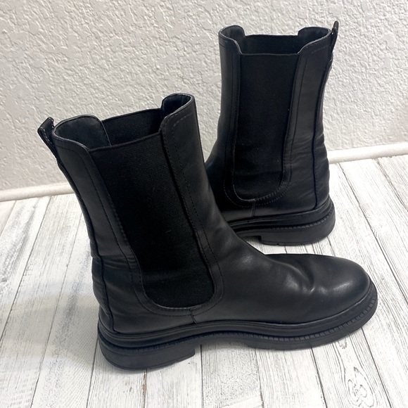 🔥Tamaris Leather Black Chelsea Boots - Picture 9 of 13